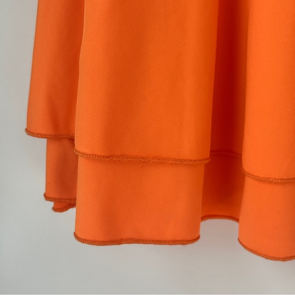 NWOT | THATSSOFETCH ORANGE STRAPLESS STRETCH RUCHED AVEDA MINI DRESS SIZE 6 - Picture 6 of 7